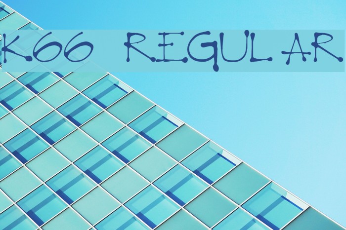 K66 Regular Font examples