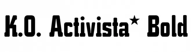 K.O. Activista* Bold  Free Fonts Download