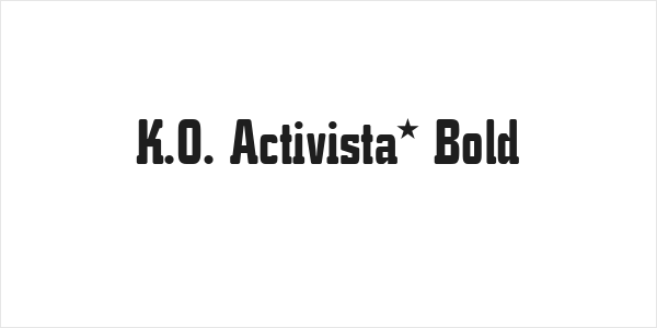 K.O. Activista* Bold Logo