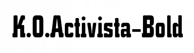 K.O.Activista-Bold  Free Fonts Download