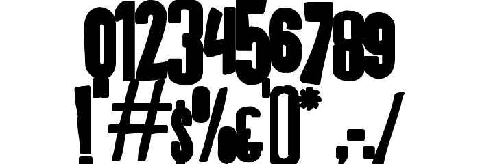 K.P. Duty - Frazzled JL Font OTHER CHARS