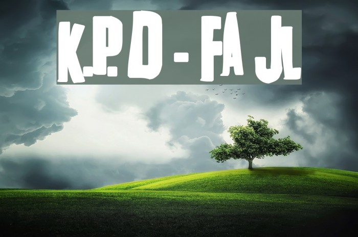 K.P. Duty - Frazzled JL Font examples