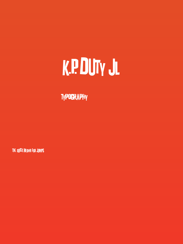 K.P. Duty JL Poster
