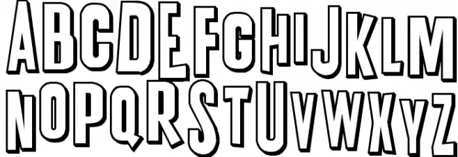 K.P. Duty Overtime JL خط أحرف كبيرة
