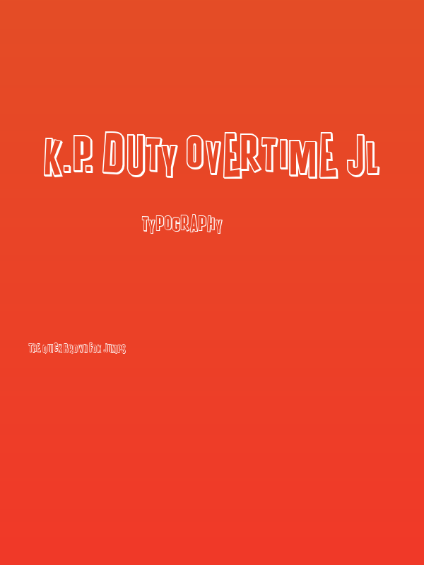 K.P. Duty Overtime JL Poster