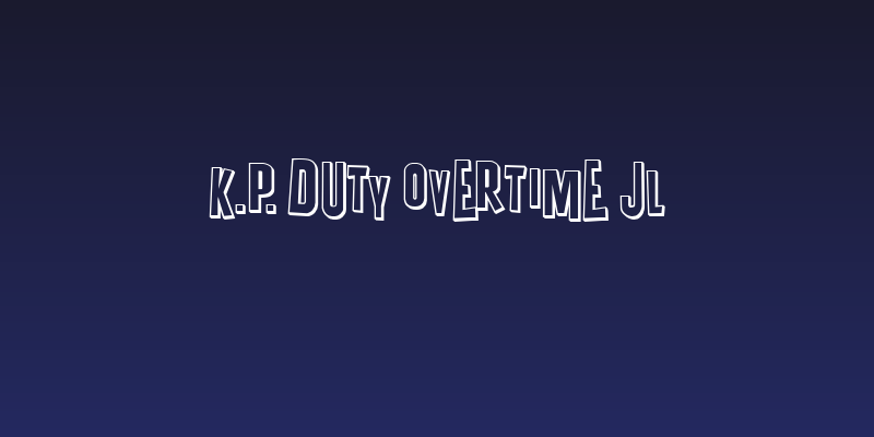 K.P. Duty Overtime JL Social Header