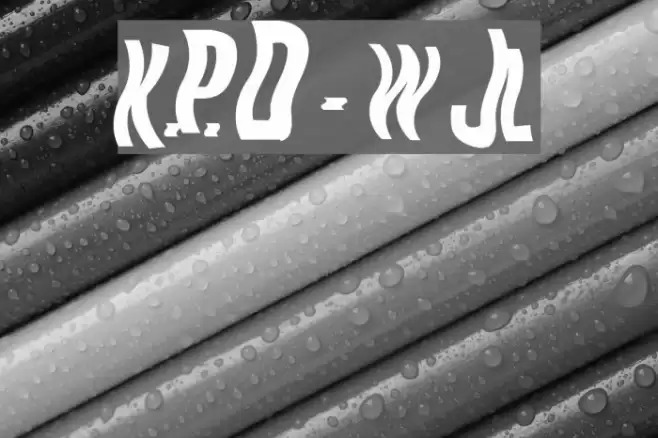 K.P. Duty - Woozy JL Font examples