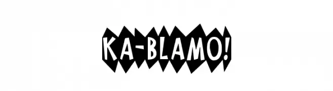 KA-BLAMO!  les polices de caractères gratuit tlcharger
