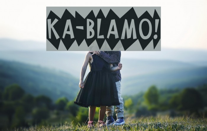 KA-BLAMO! Font examples