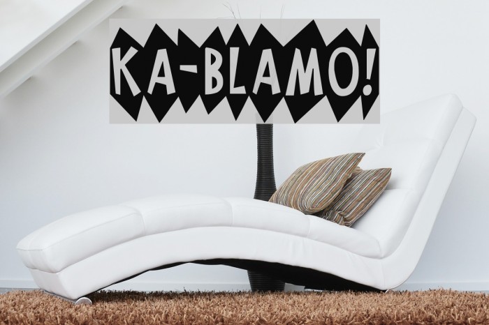 KA-BLAMO! Font examples