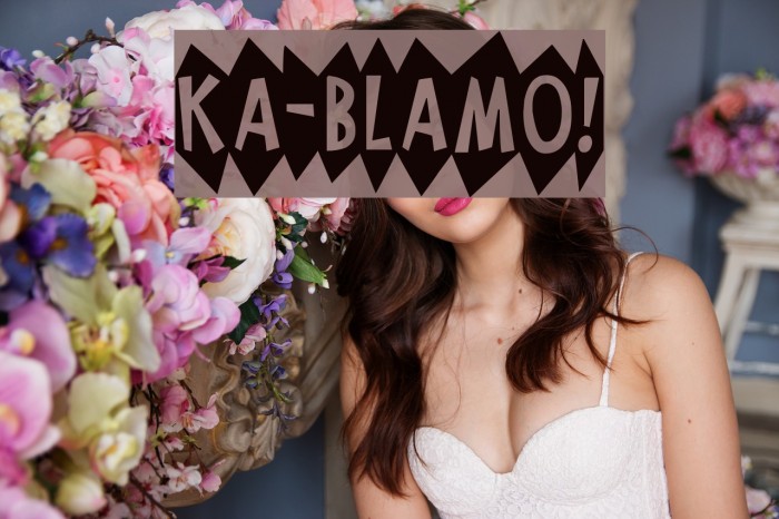 KA-BLAMO! Font examples
