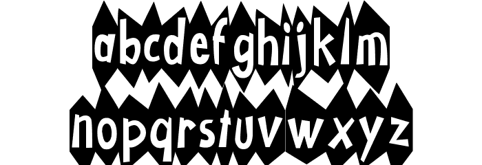 KA-BLAMO! Font LOWERCASE