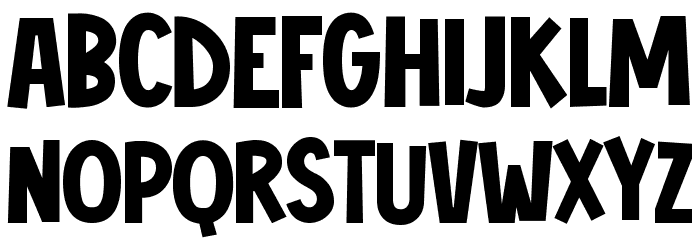 KABOOM Font LOWERCASE
