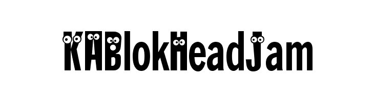 KABlokHeadJam  フリーフォントのダウンロード