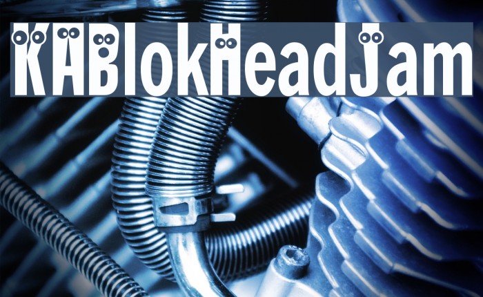KABlokHeadJam Font examples