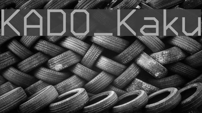 KADO_Kaku Font examples