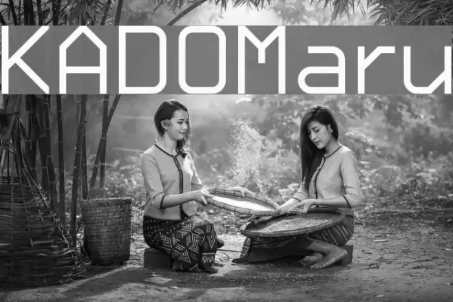 KADO_Maru Font examples