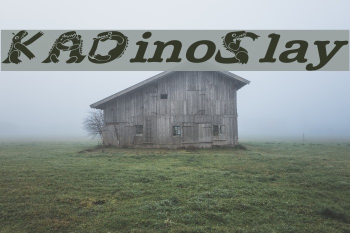 KADinoSlay Font examples