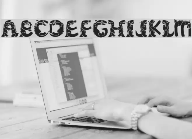 KADinoSob Schriftart examples