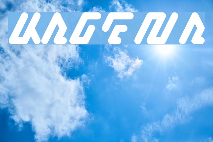 KAGENA Font examples