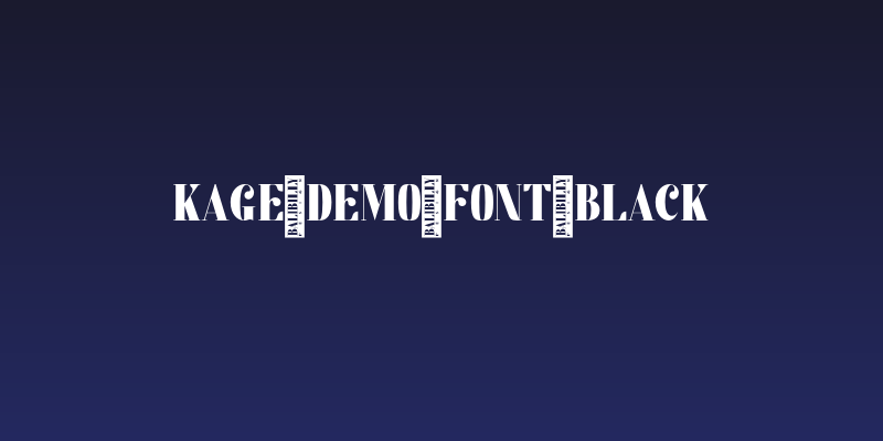 KAGE_DEMO_FONT-Black Social Header