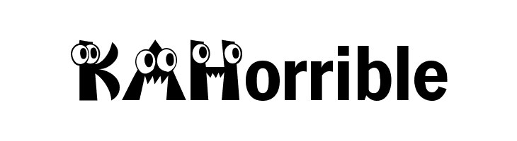 KAHorrible  Free Fonts Download