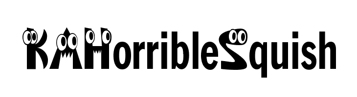 KAHorribleSquish  Скачать бесплатные шрифты