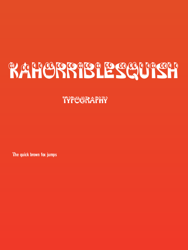 KAHorribleSquish Poster