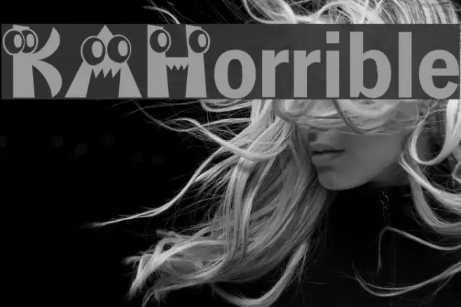 KAHorrible Font examples