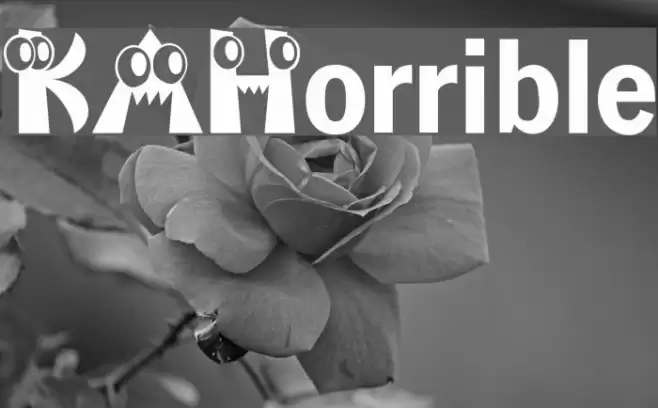 KAHorrible Font examples