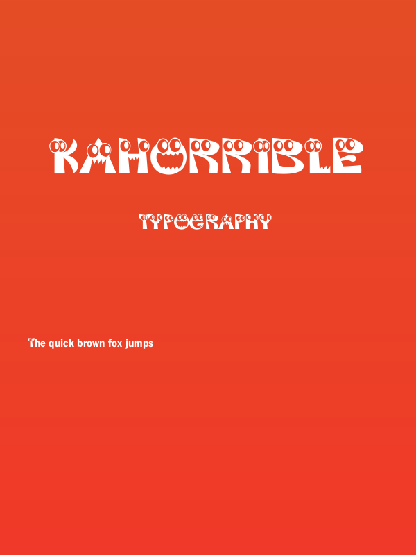 KAHorrible Poster