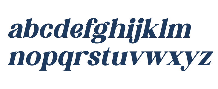 KAKURO Italic Lowercase