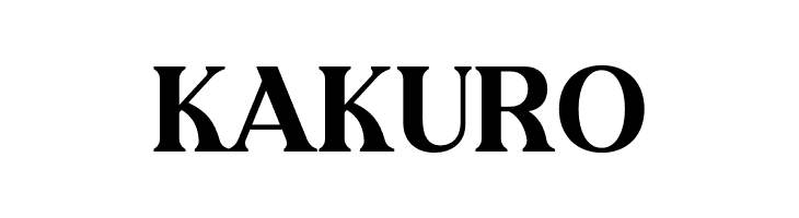 KAKURO  नि: शुल्क फ़ॉन्ट्स डाउनलोड