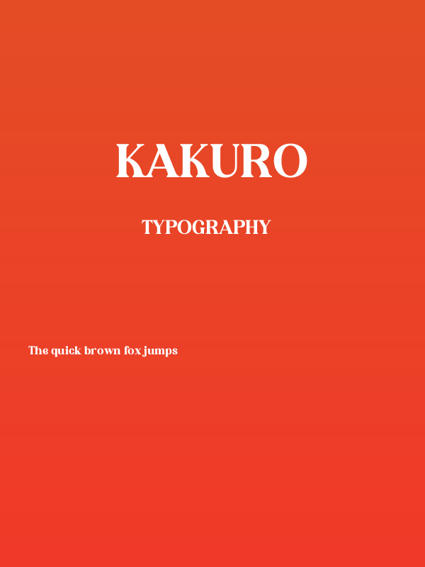 KAKURO Poster