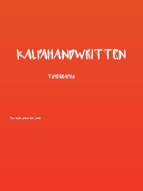 KALPAHandwritten Poster