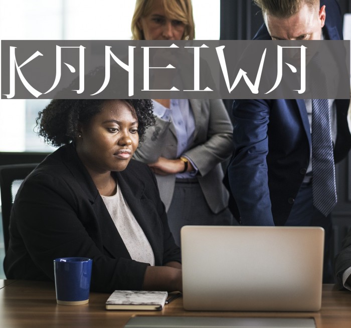 KANEIWA alp regular Font examples
