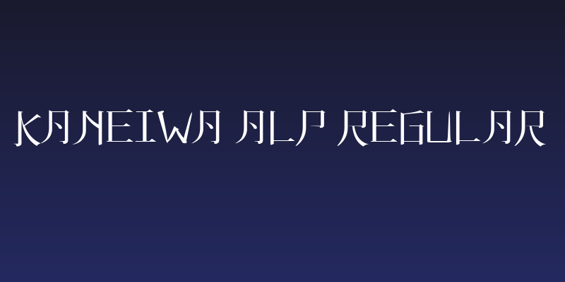 KANEIWA alp regular Social Header