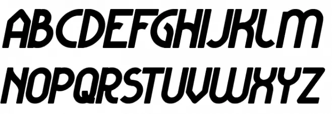 KANGAROO Punch Bold Italic フォント 大文字