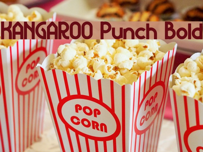 KANGAROO Punch Bold Font examples