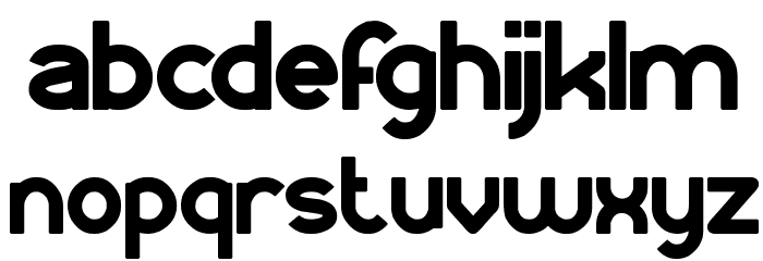 KANGAROO Punch Bold Font LOWERCASE