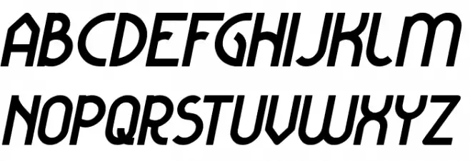 KANGAROO Punch Italic フォント 大文字