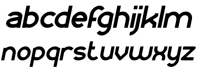 KANGAROO Punch Italic Font LOWERCASE