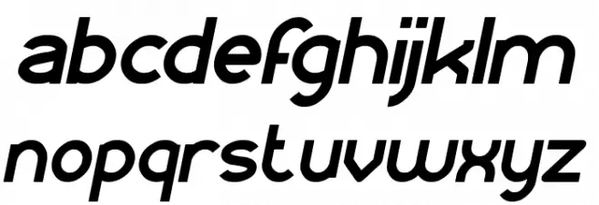 KANGAROO Punch Italic फ़ॉन्ट लोअरकेस