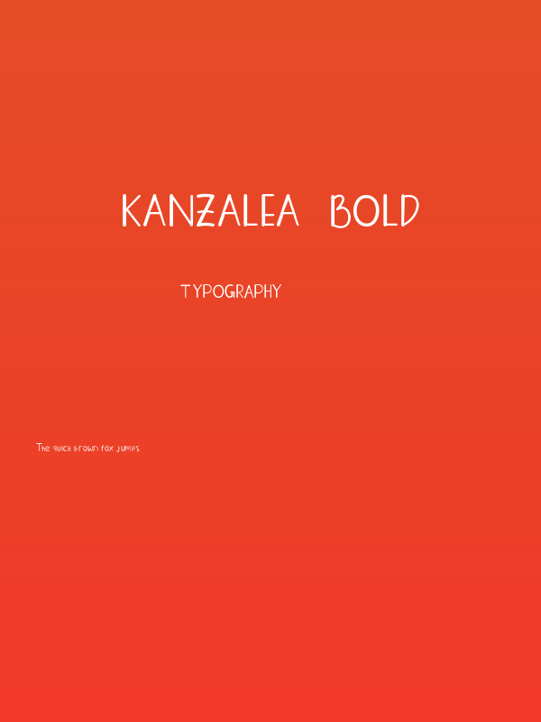 KANZALEA-Bold Poster