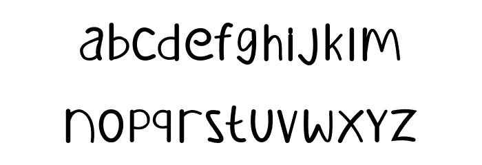 KANZALEA-Bold Font LOWERCASE