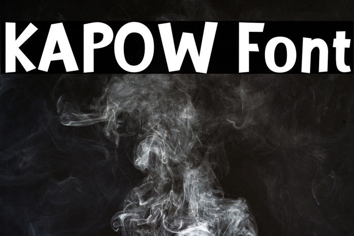 KAPOW Font examples