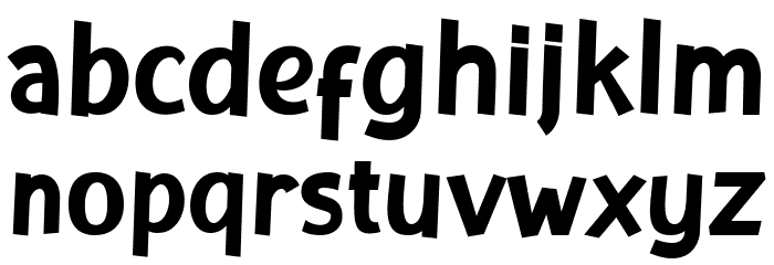 KAPOW Font LOWERCASE