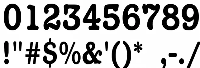 KAPizza Font OTHER CHARS