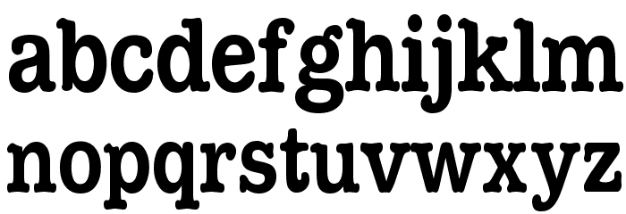 KAPizza Schriftart Kleinbuchstaben