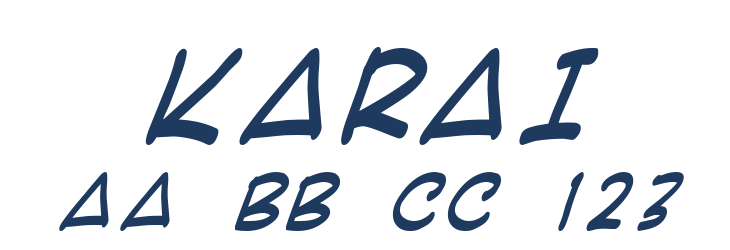 KARAI Font Preview